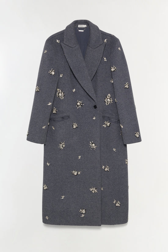 Gianni Embellished Wool Coat