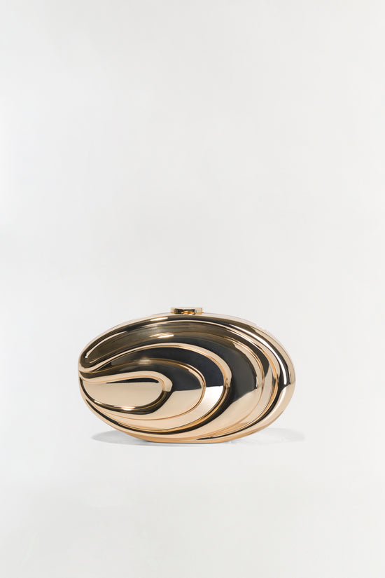 Inez Metal Clutch