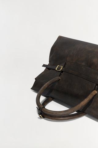 River Leather Weekender Tote