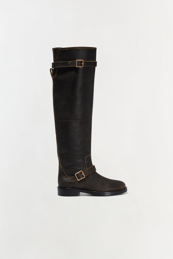 Noah Leather Over The Knee Boot