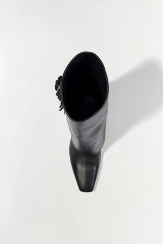 Quinn Leather Fringe Boot