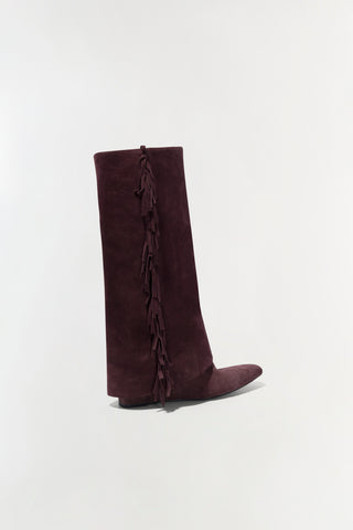 Quinn Suede Fringe Boot