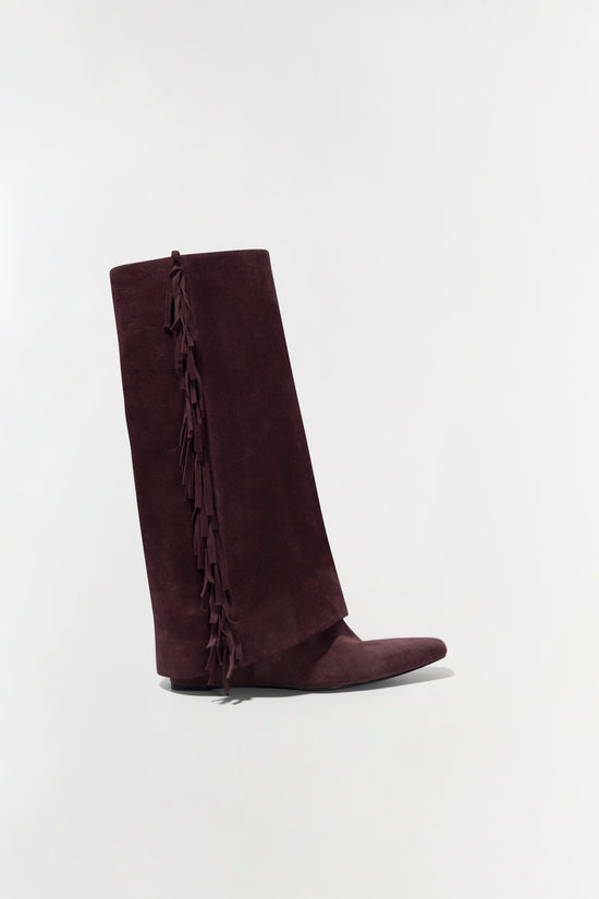 Quinn Suede Fringe Boot