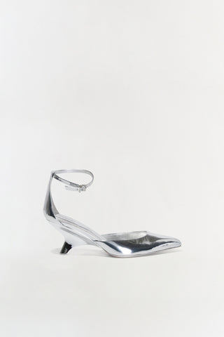 Vixen Metallic Leather Wedge
