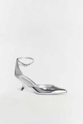 Vixen Metallic Leather Wedge