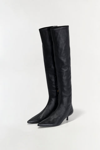 Joni Leather Over-The-Knee Boot