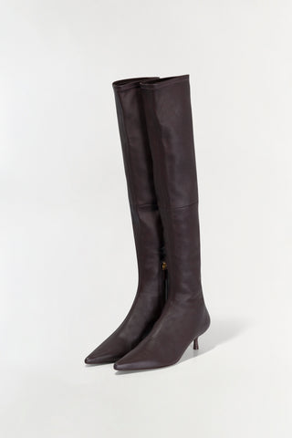 Joni Leather Over-The-Knee Boot