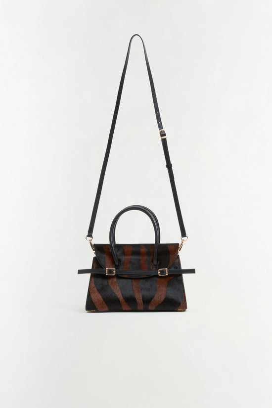 River Calf Hair Top Handle Bag