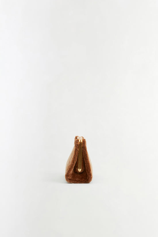 Solange Shearling Clutch