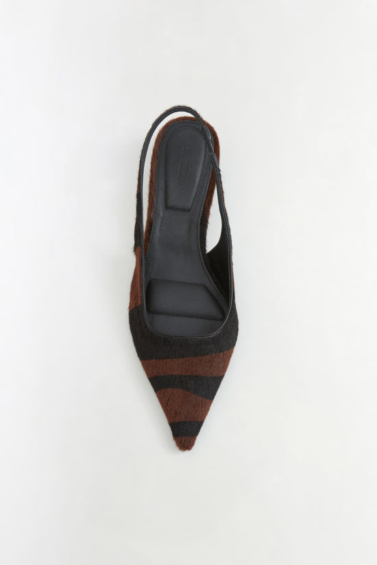 Jenny Calf Hair Slingback Pump
