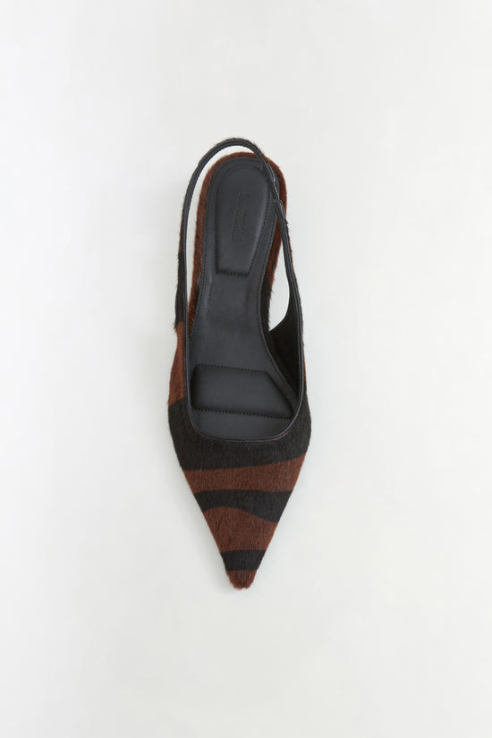 Jenny Calf Hair Slingback Pump