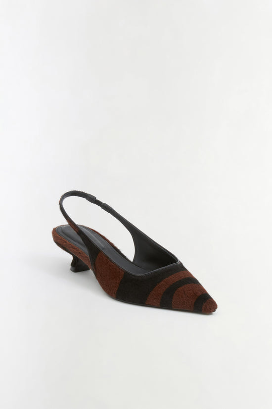 Jenny Calf Hair Slingback Pump