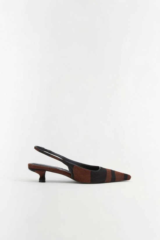 Jenny Calf Hair Slingback Pump