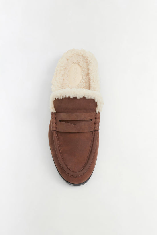 Dean Shearling Loafer Mule