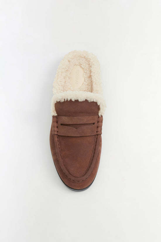 Dean Shearling Loafer Mule
