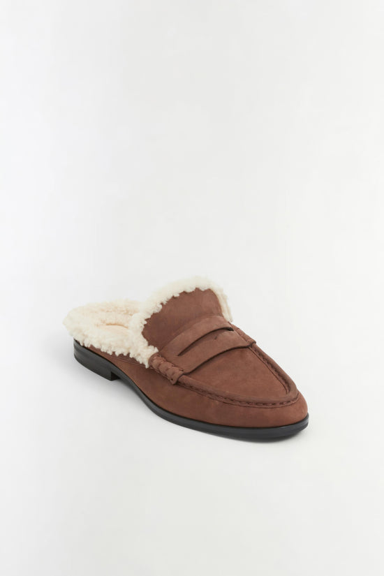 Dean Shearling Loafer Mule