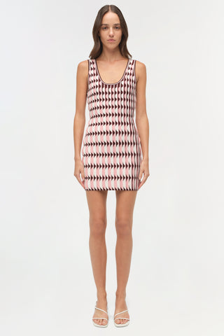 Lorien Scalloped Knit Mini Dress