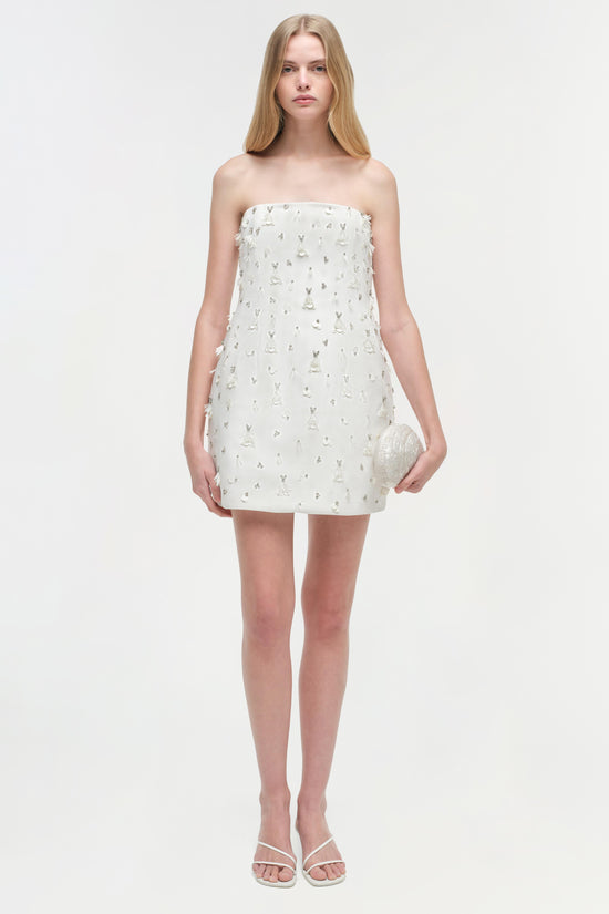 Yasmin Embellished Strapless Mini Dress