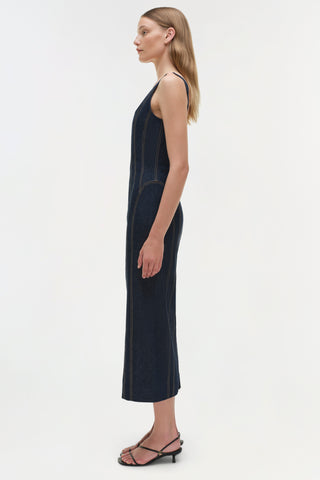 Hallie Denim Midi Dress
