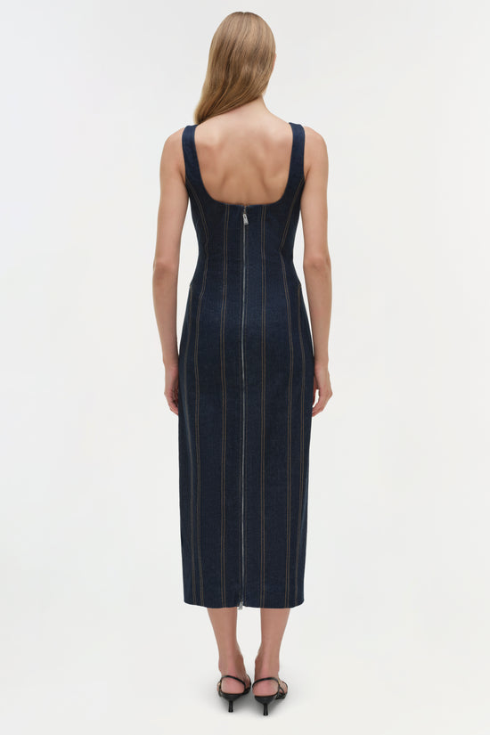 Hallie Denim Midi Dress