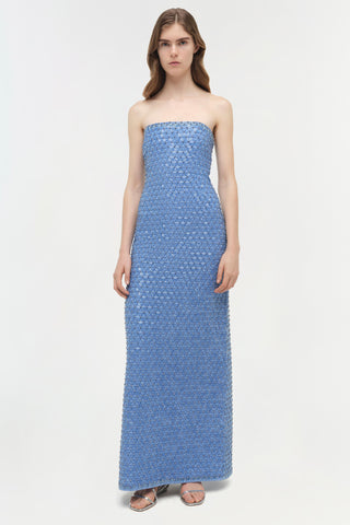 Vanessa Embellished Bustier Midi Dress