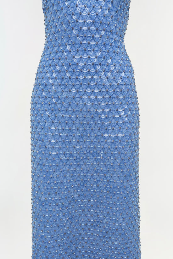 Vanessa Embellished Bustier Midi Dress