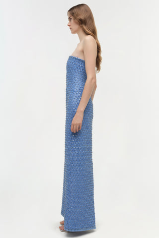 Vanessa Embellished Bustier Midi Dress