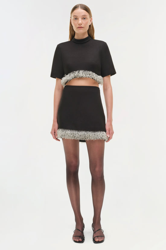 Jalen Embellished Cropped Top