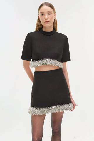 Jalen Embellished Cropped Top