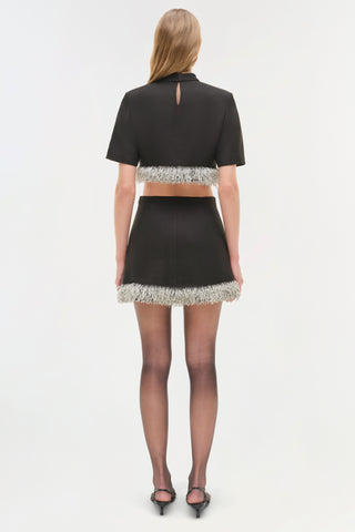 Jalen Embellished Cropped Top