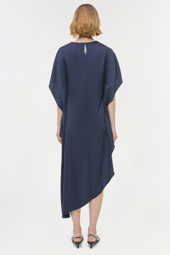 Sadia Satin Mini Cape Dress