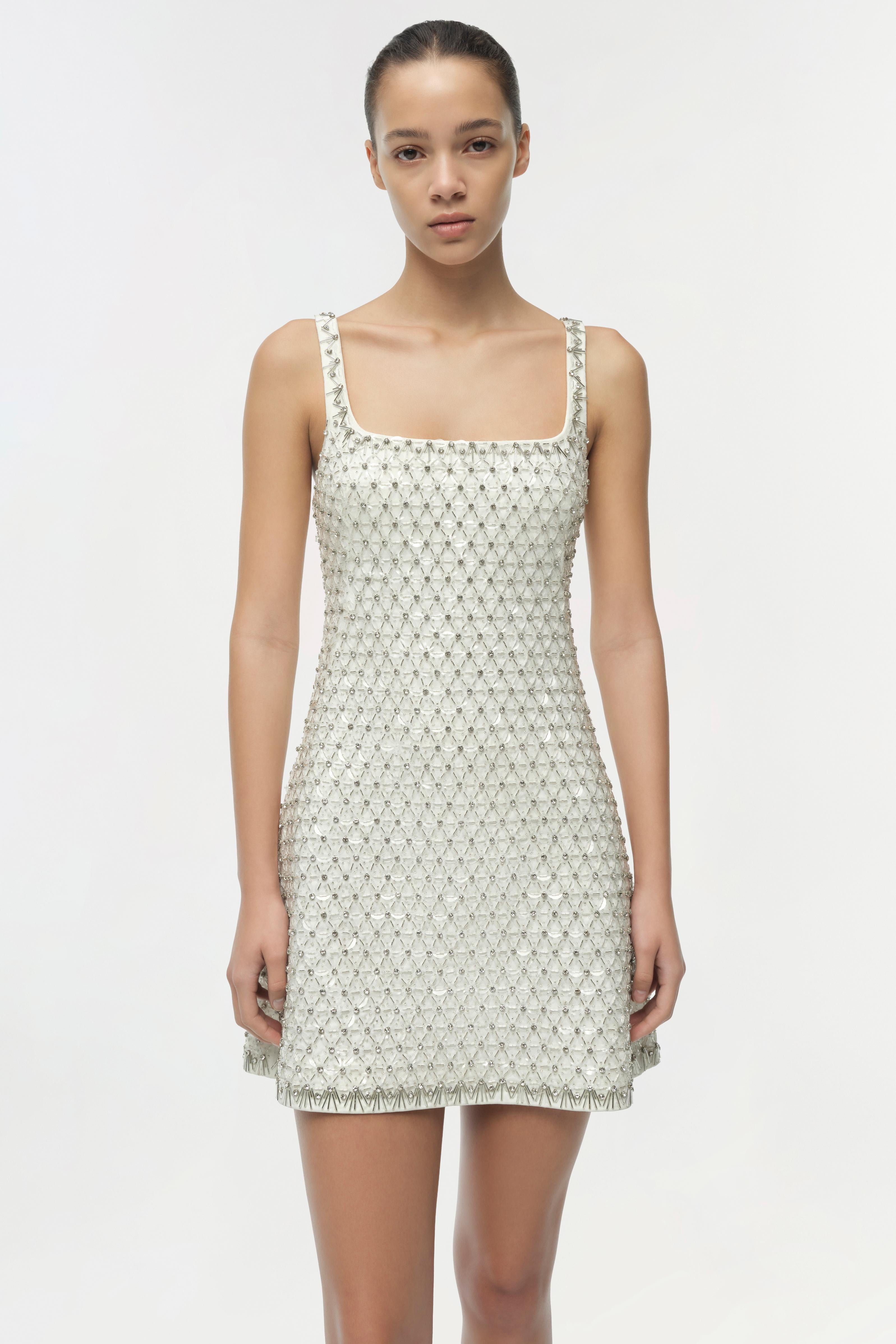 simkhai ziva embellished mini dress SIMKHAI Ziva Embellished Mini Dress
