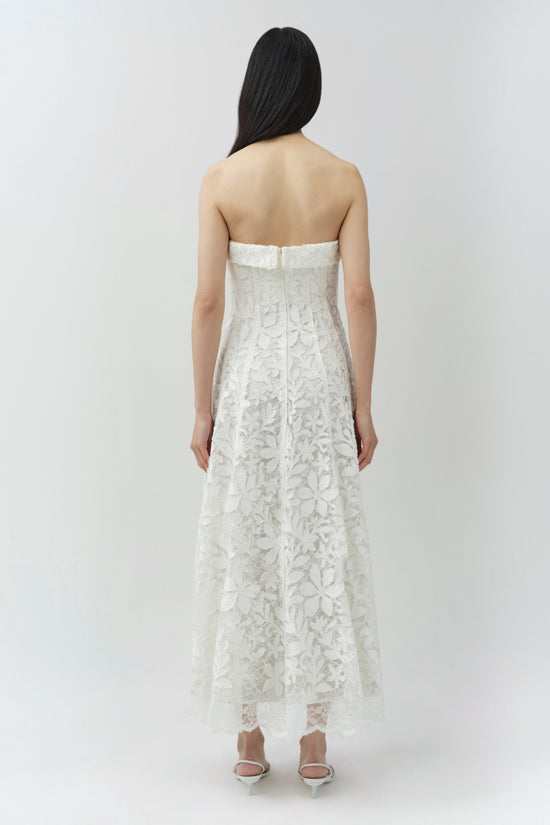 Imogen Lace Bustier Midi Dress