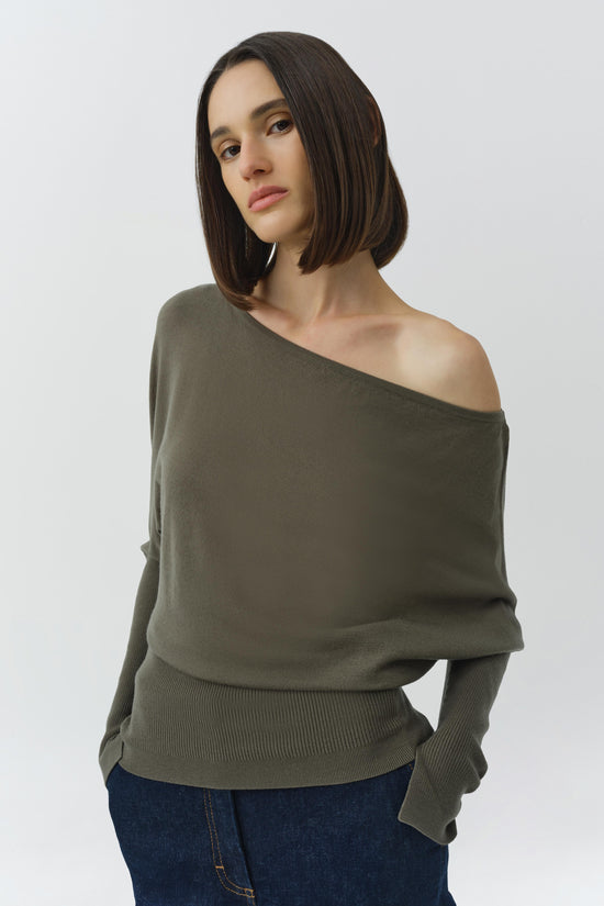 Lavina Off Shoulder Knit Sweater