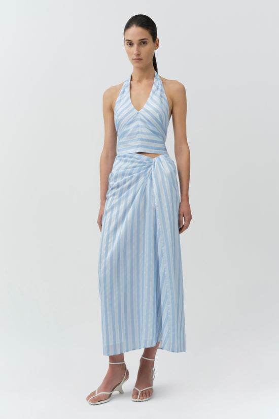 Liorra Draped Midi Skirt