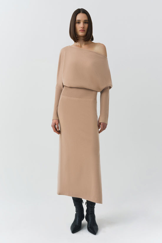 Janese Off Shoulder Midi Dress