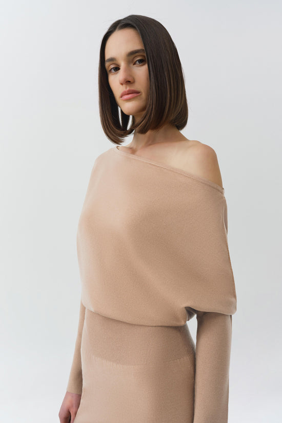 Janese Off Shoulder Midi Dress