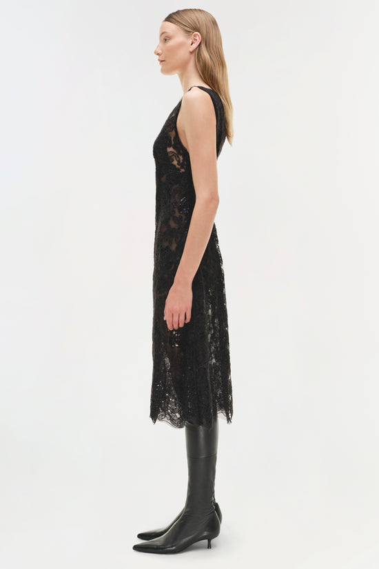 Delphine Sequin Lace Midi Dress