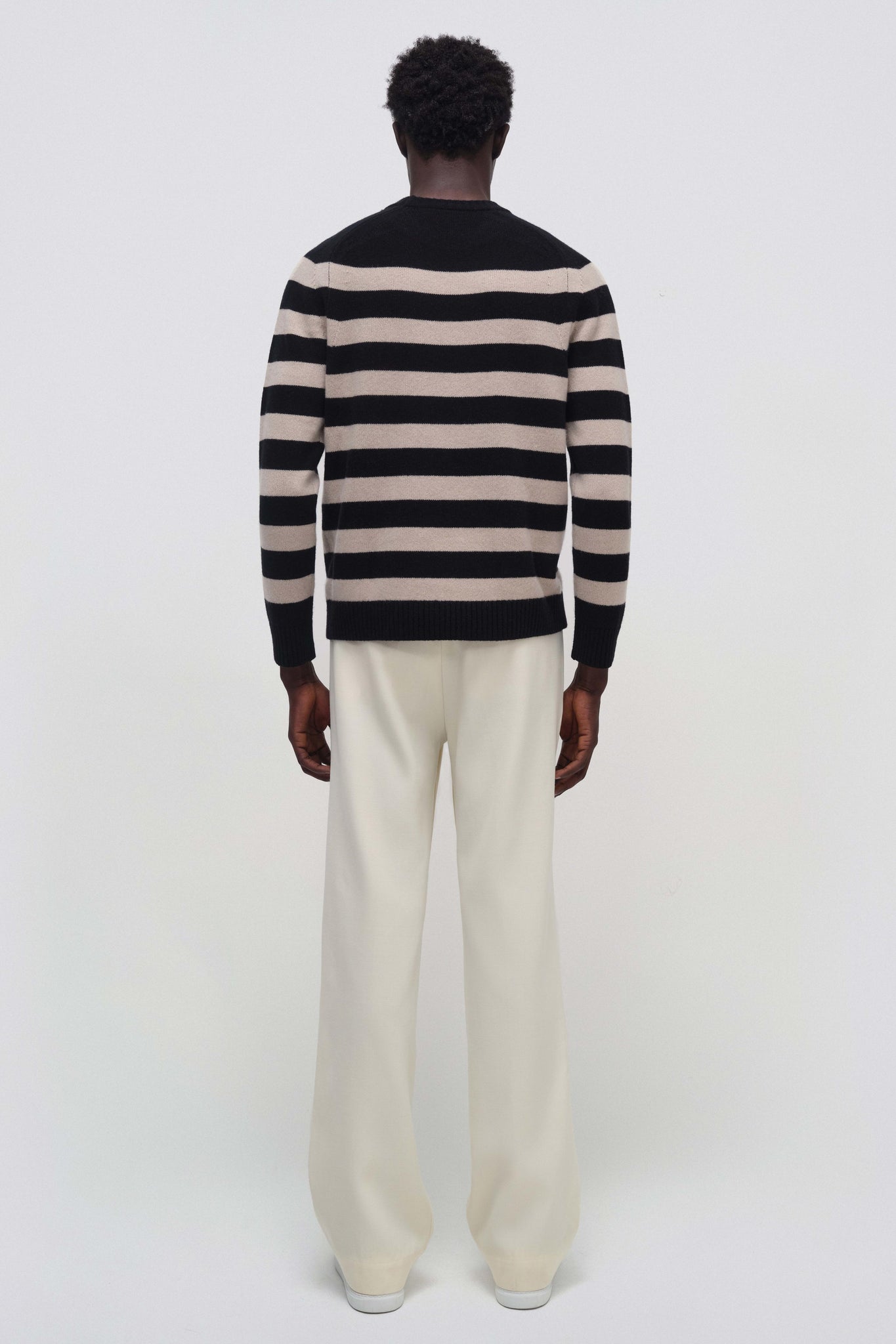Striped Carlton Long Sleeve Crewneck Sweater - SIMKHAI