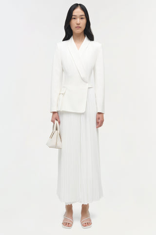 Alexandra Pleated Blazer Midi Dress