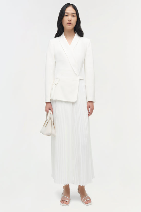 Alexandra Pleated Blazer Midi Dress