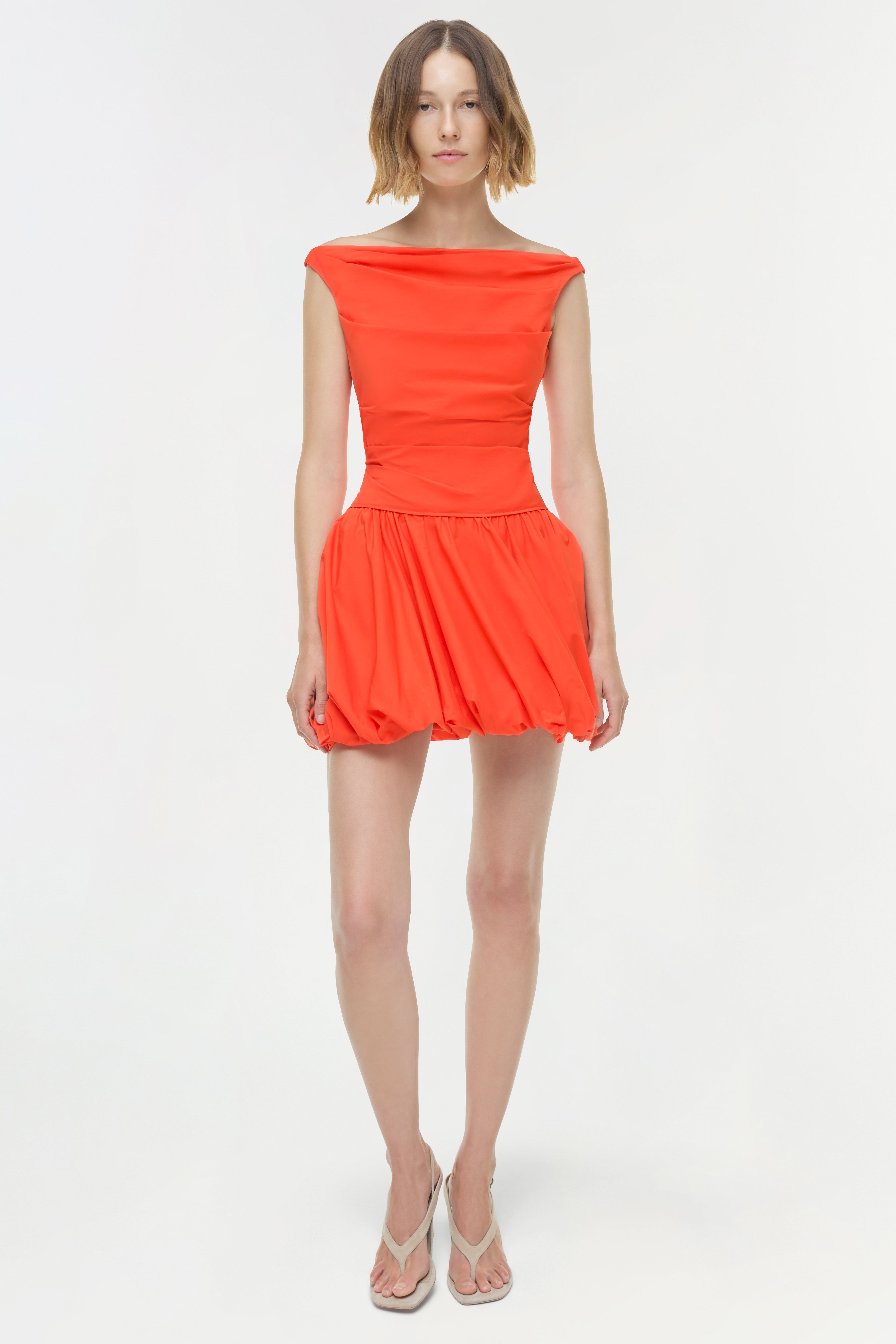 simkhai orange sequin dress SIMKHAI