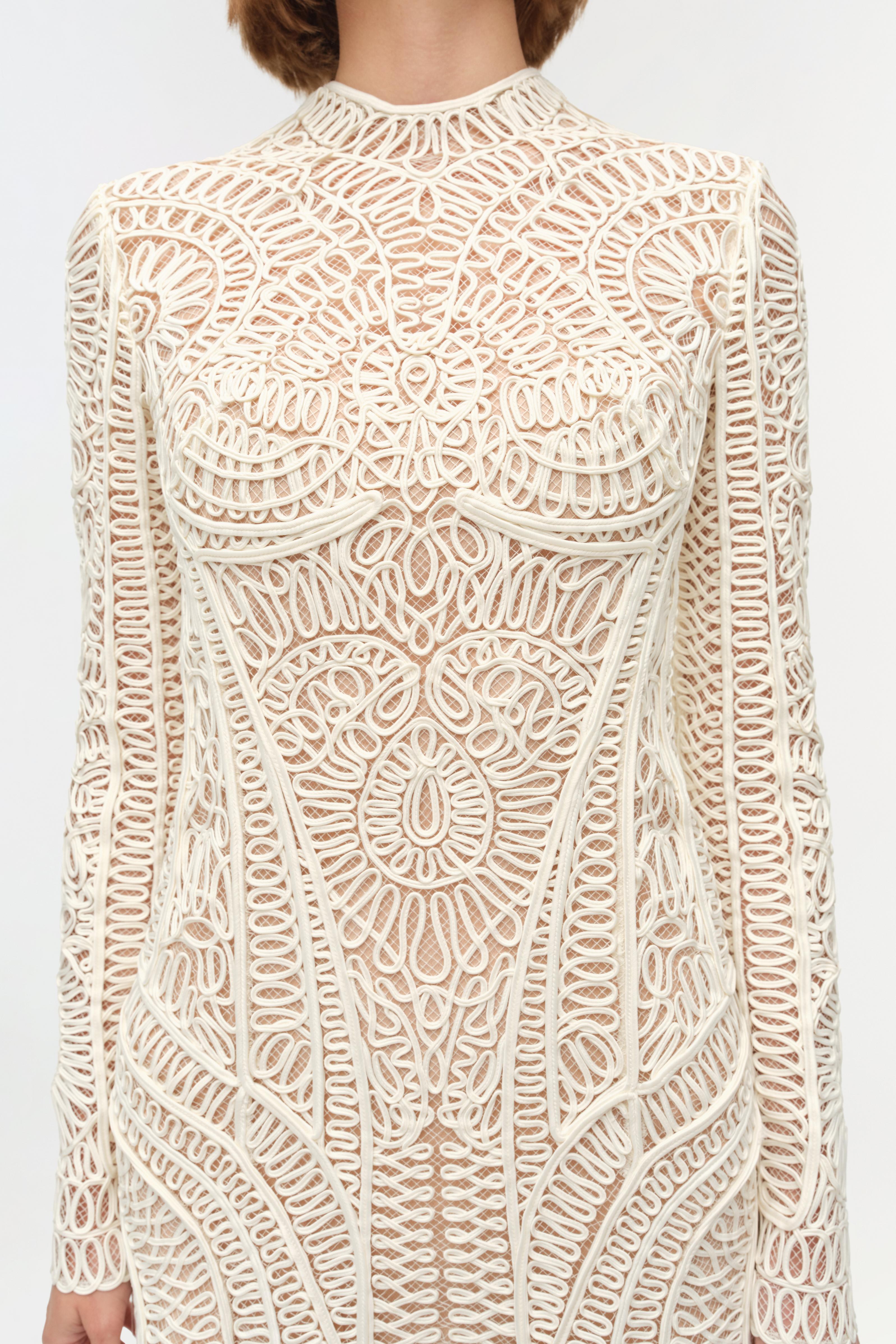 jonathan simkhai guipure lace midi dress SIMKHAI Laura Guipure Lace Midi-Dress