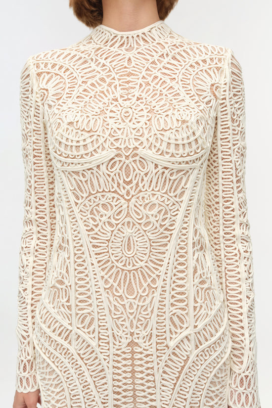 Fiona Guipure Midi Dress