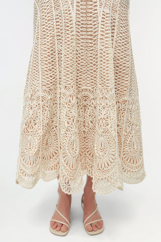 Fiona Guipure Midi Dress