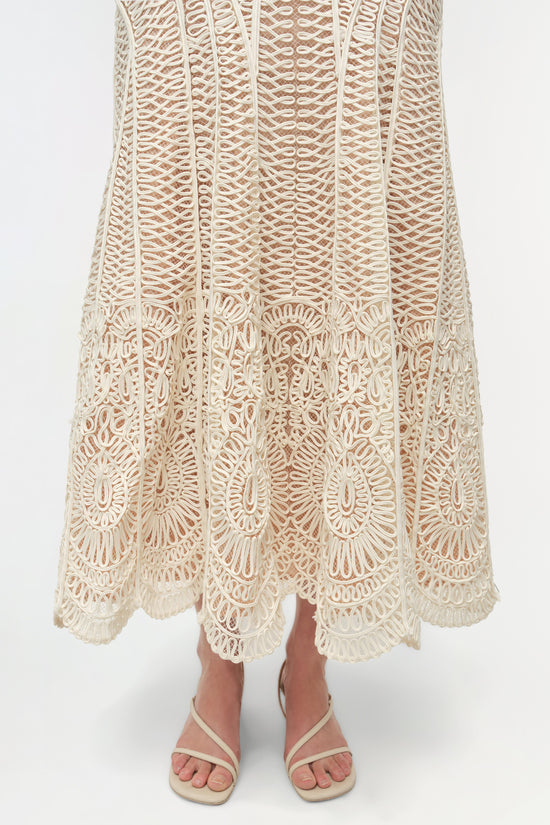 Fiona Guipure Midi Dress