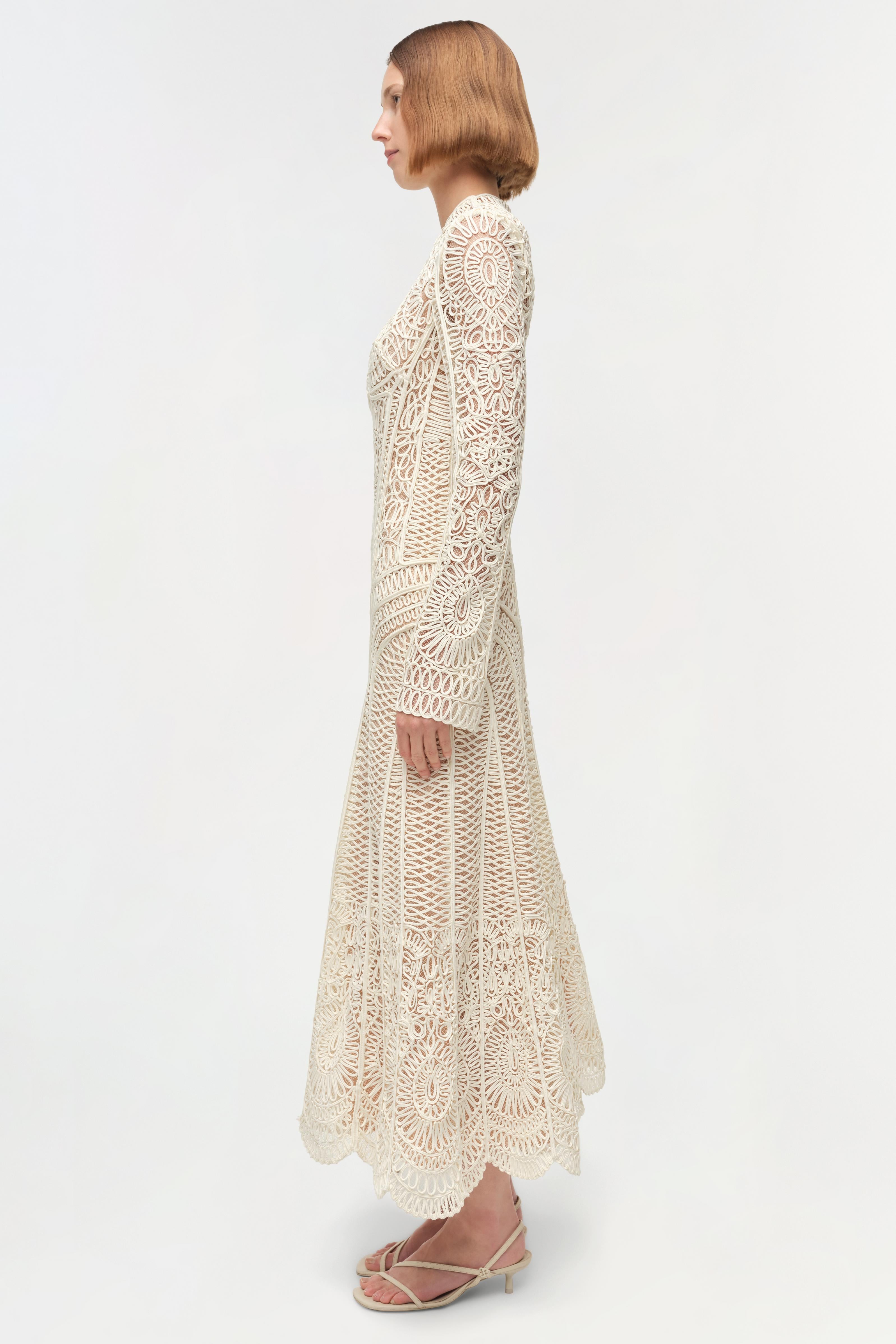 Fiona Guipure Midi Dress Fiona Guipure Midi Dress