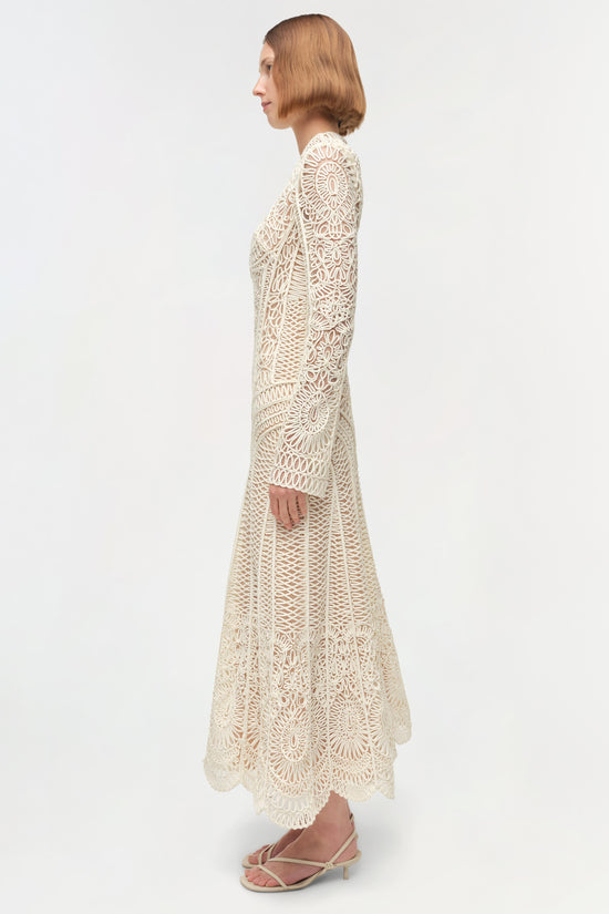 Fiona Guipure Midi Dress