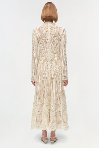 Fiona Guipure Midi Dress
