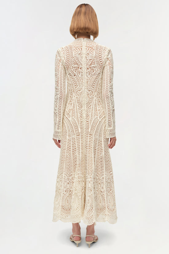 Fiona Guipure Midi Dress